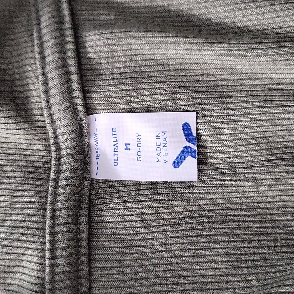 Olive Ribbed Cropped Polo - Picture 2 of 2
